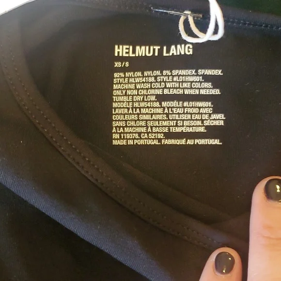 NWT Helmut Lang one-shoulder little black dress - Picture 4 of 4